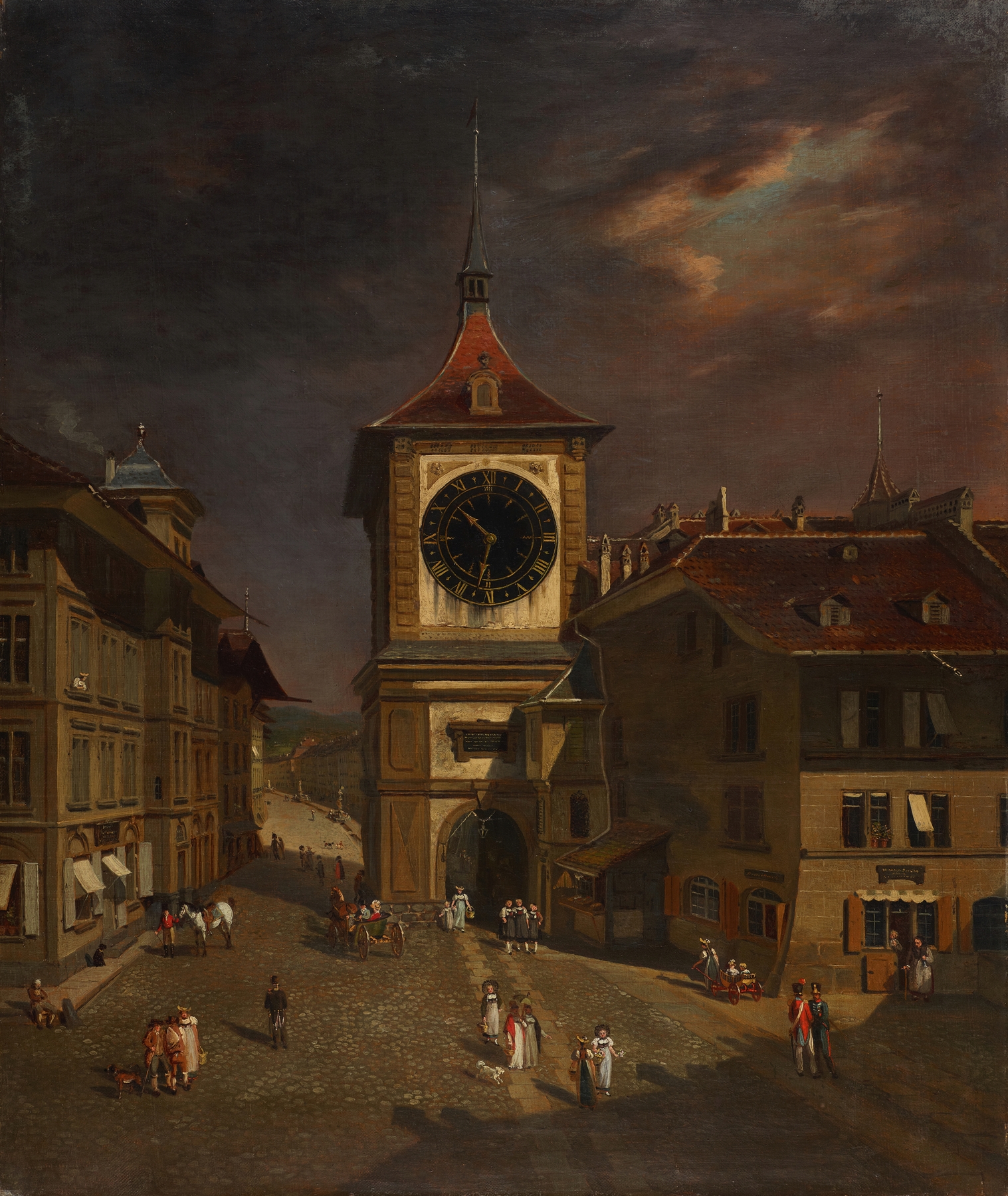 Zytglogge, by Franz Niklaus König, public domain