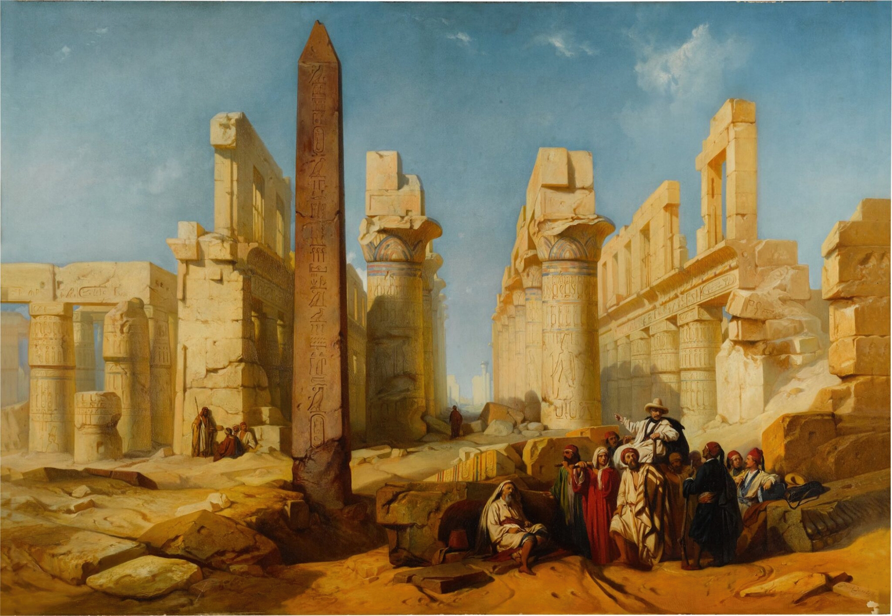 The Ruins of Karnak at Thebes, by Jacob Jacobs, public domain