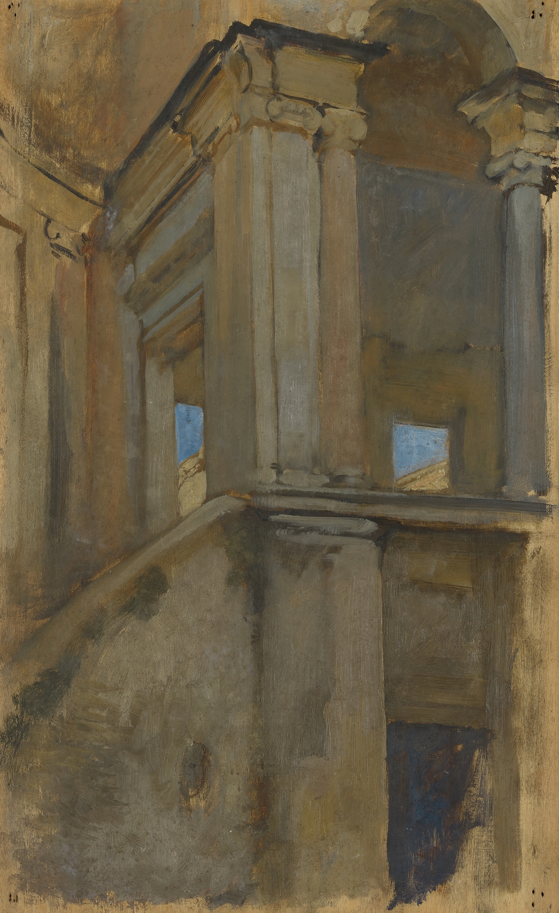 Architectural Study, by Edwin Austin Abbey, public domain