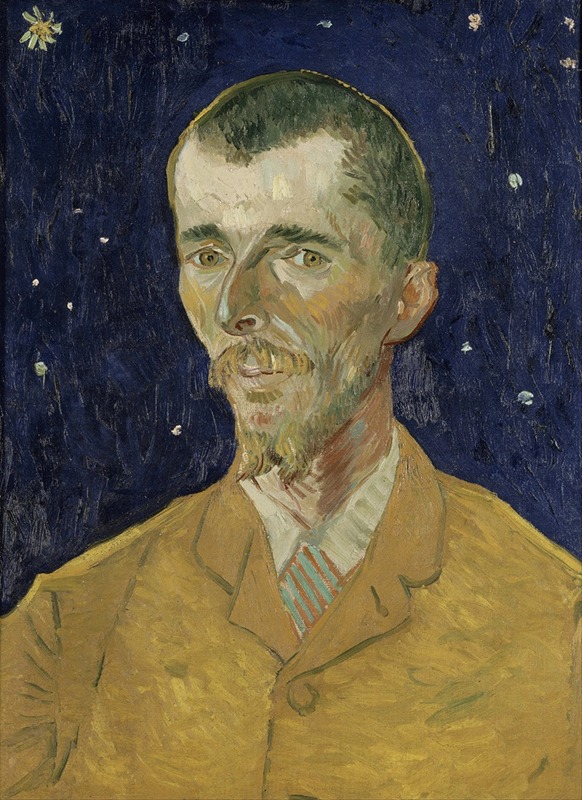 Vincent van Gogh's portrait of Eugène Boch captures the essence of the artist's unique style.