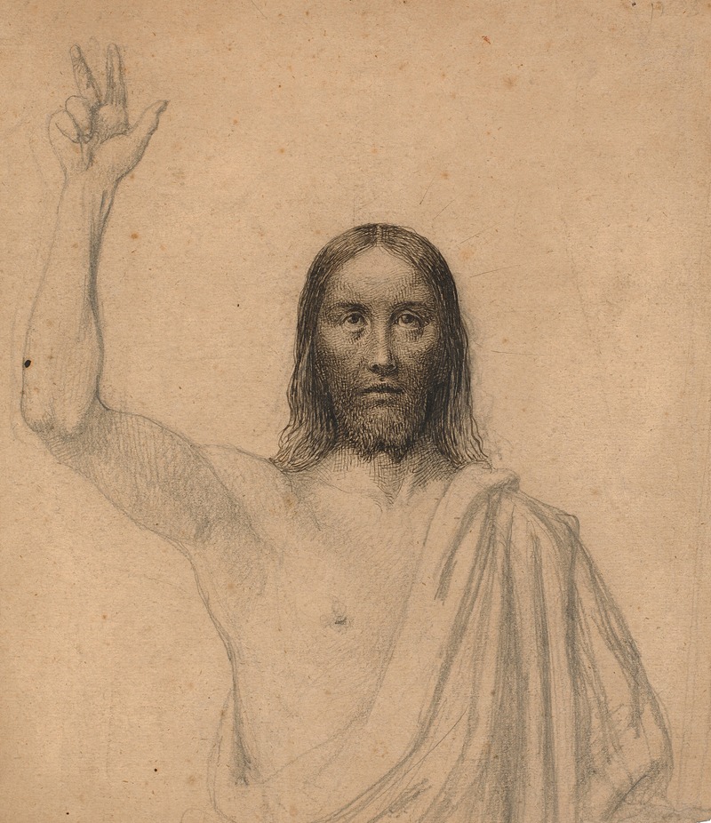 A portrait of Christ by Wilhelm Marstrand.