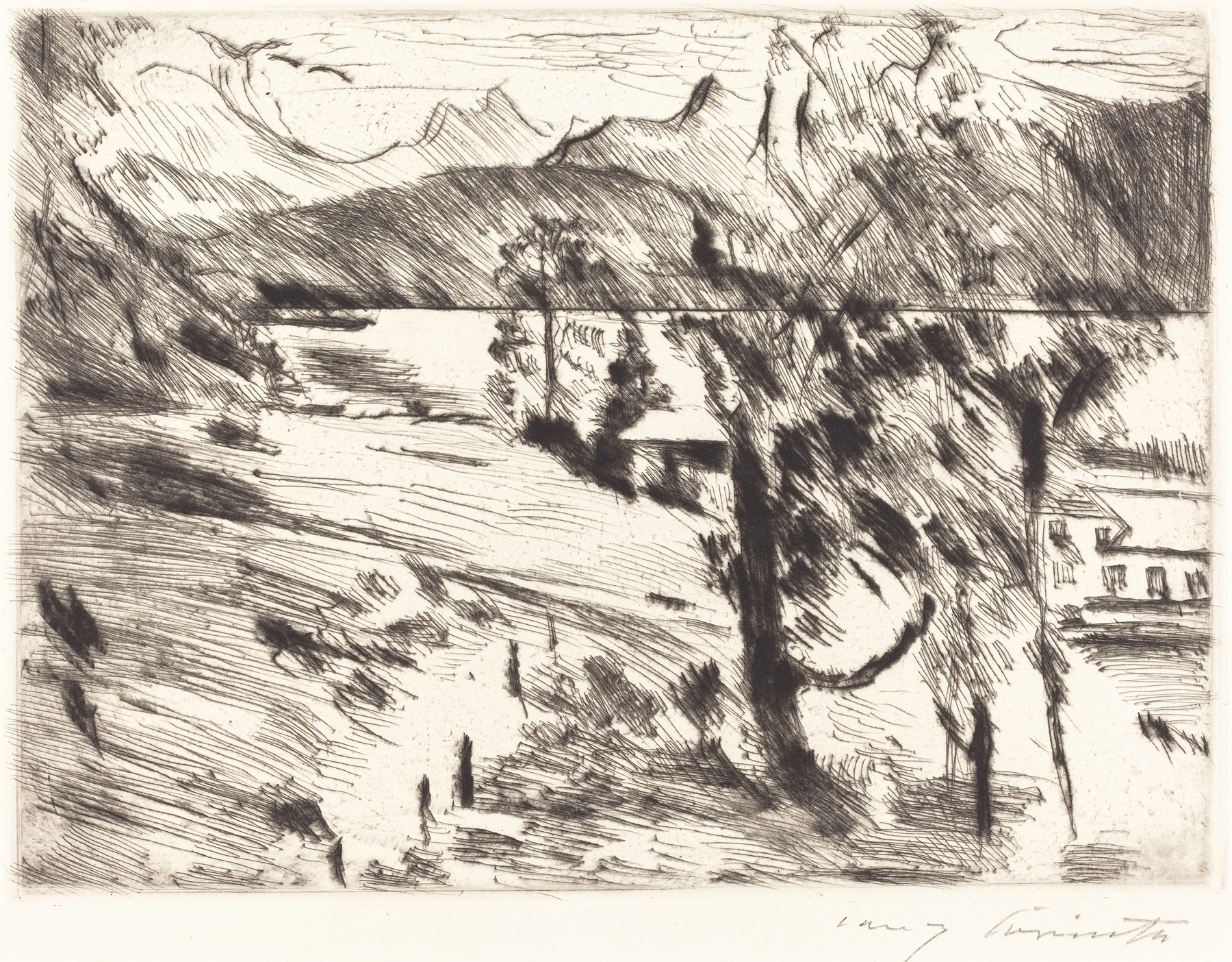 Walchensee Landscape, by Lovis Corinth, public domain