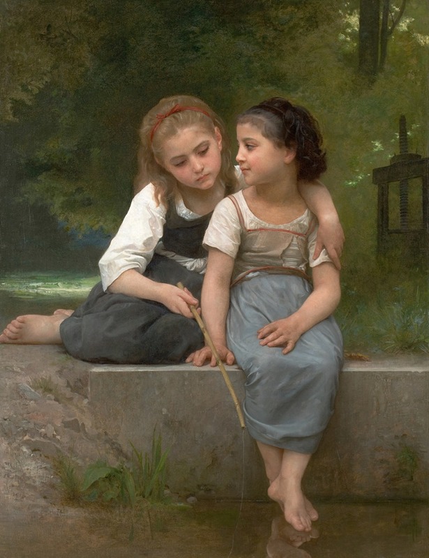 Fishing For Frogs by William Bouguereau