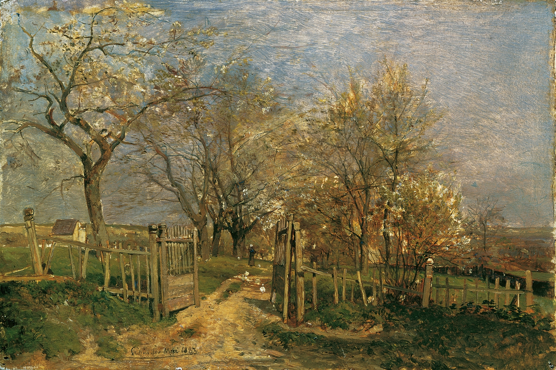 Frühling in Hacking, by Emil Jakob Schindler, public domain