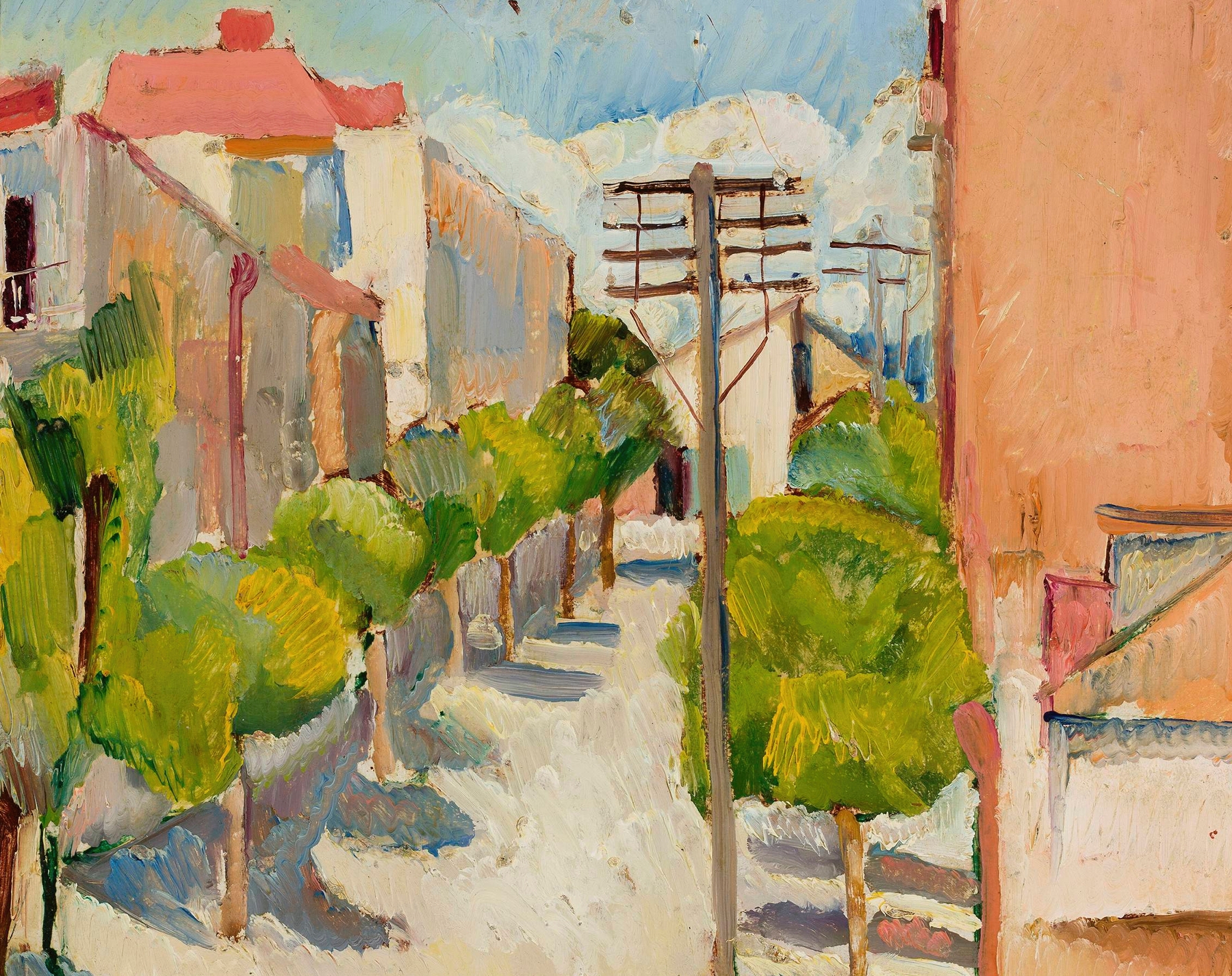 Landscape by Zygmunt Waliszewski, impressionism, soft light