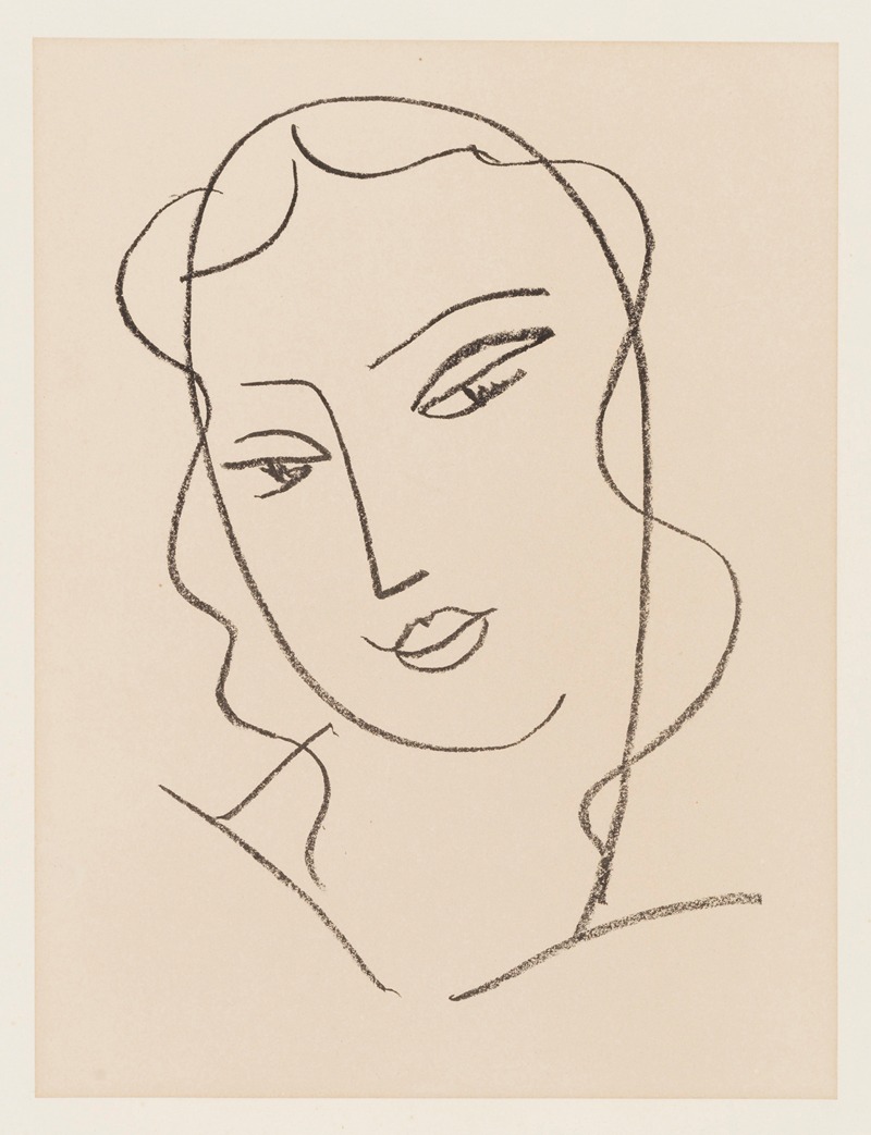Henri Matisse's 'Tête voilée' features a woman with a veiled head, showcasing vibrant colors and bold forms.