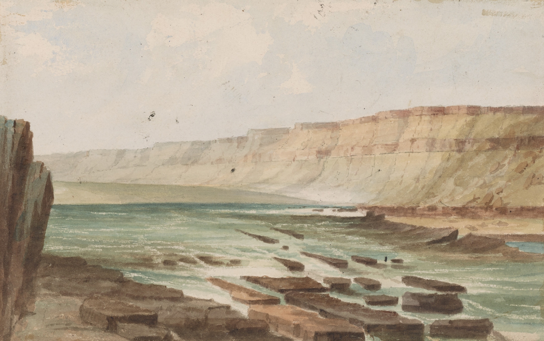 Columbia River Mouth of Des Shutes, oil painting by John Mix Stanley