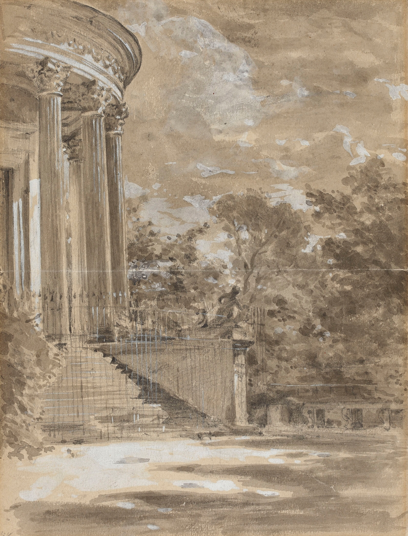 Świątynia Sybilli w Puławach, by Aleksander Gierymski, public domain