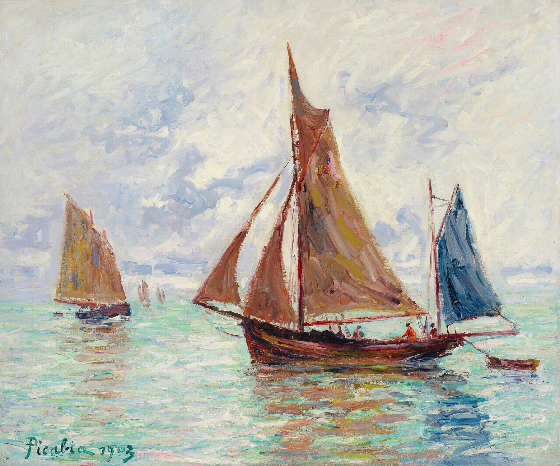 Bateaux de pêche, by Francis Picabia, public domain