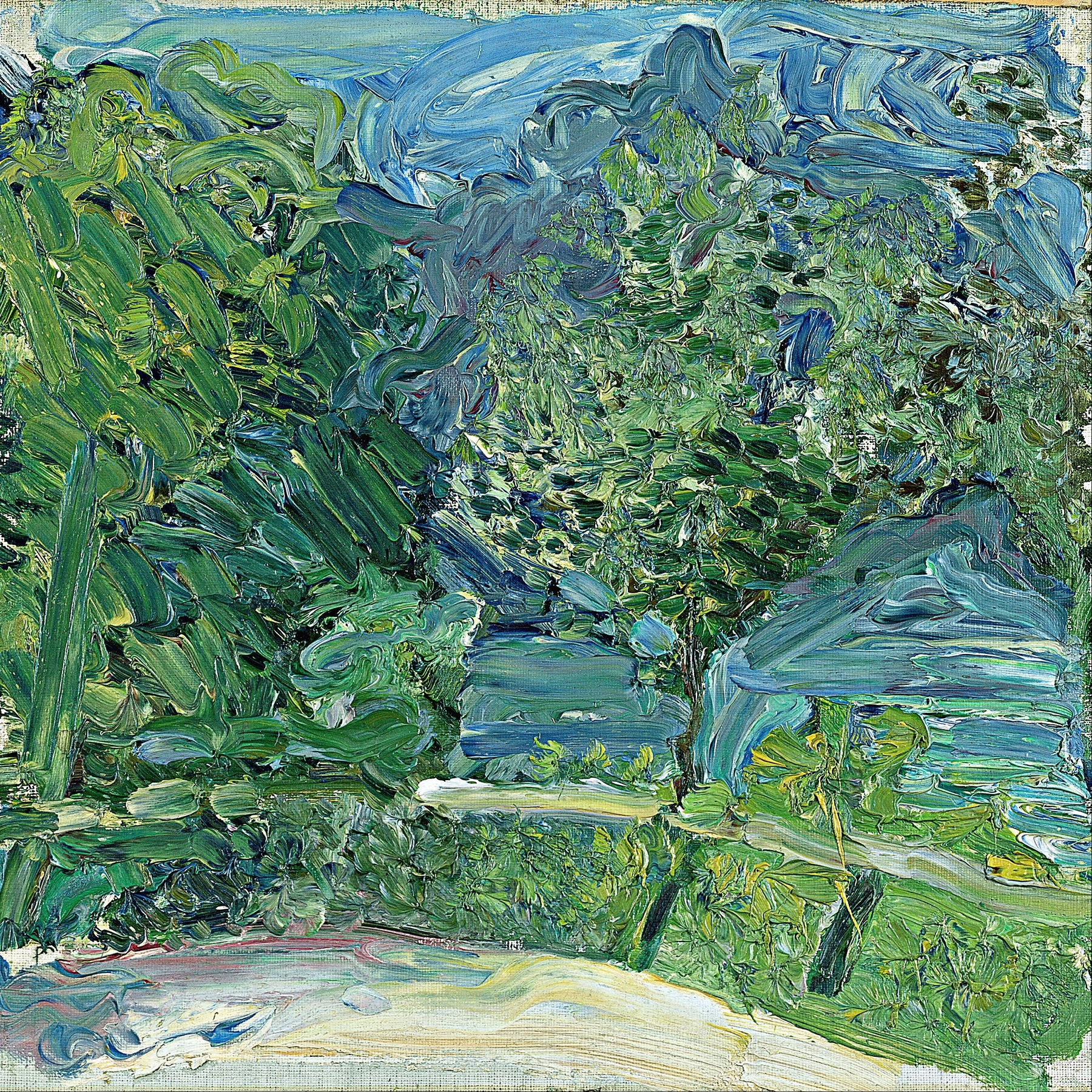 Lakeside Road near Gmunden, by Richard Gerstl, public domain
