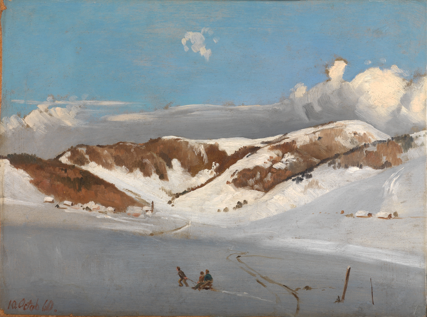 Das Herzogenhorn im Neuschnee, by Eugen Bracht, public domain