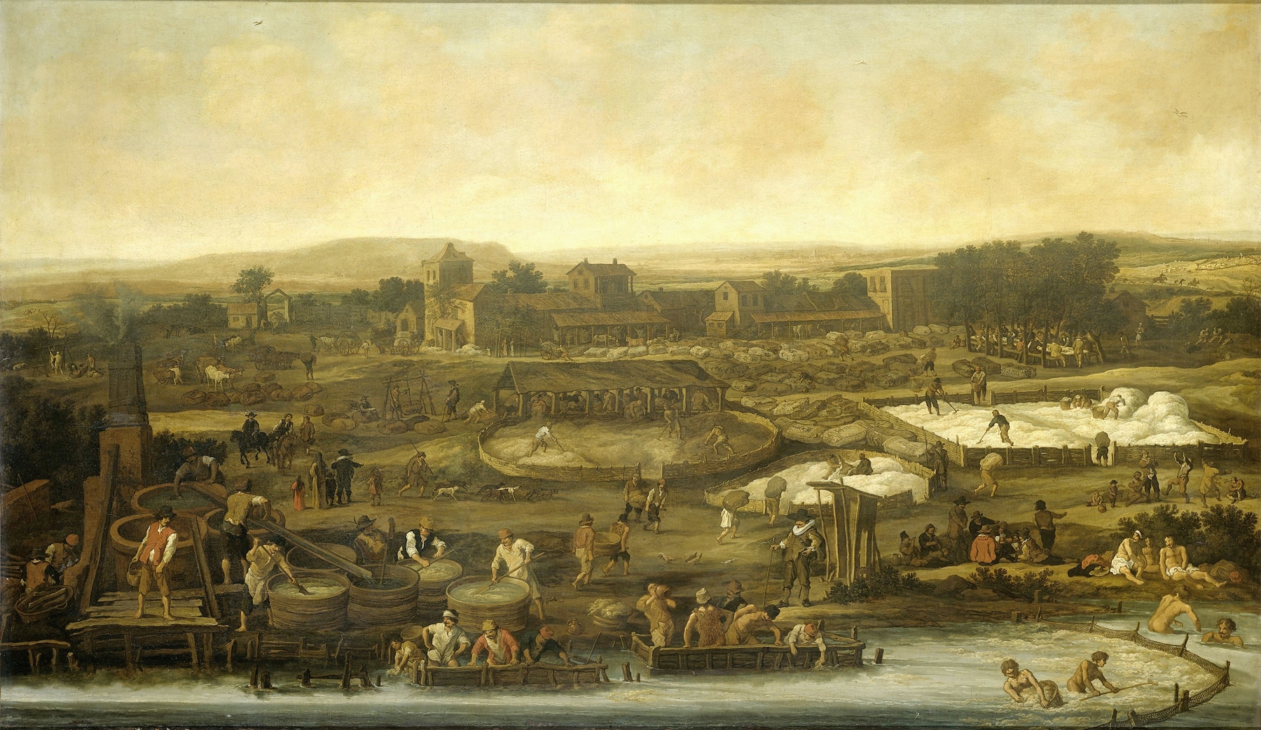Wool Making, by Pieter de Molijn, public domain