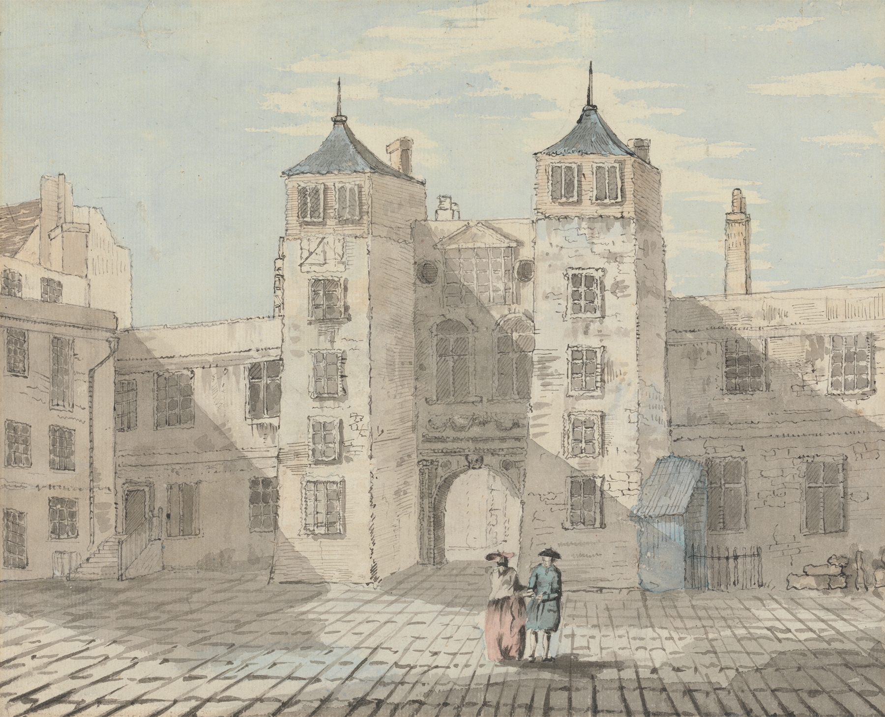 Old Somerset House, oil on canvas by Thomas Theodosius Forrest