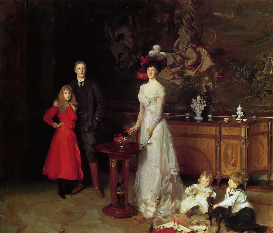 Portrait of Sir George Sitwell, Lady Ida Sitwell, and their family by John Singer Sargent.