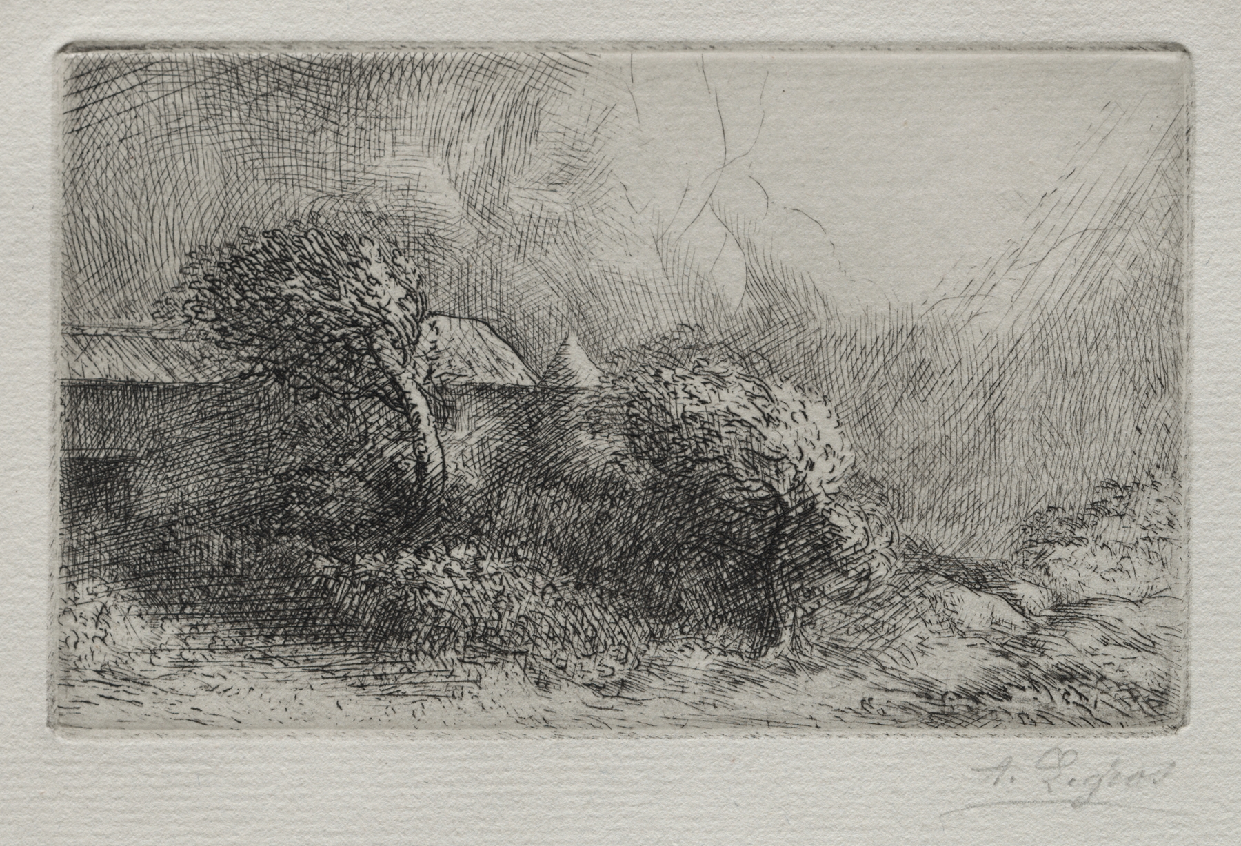 Chailli; End of a Storm (Effet d’orage), by Alphonse Legros, public domain