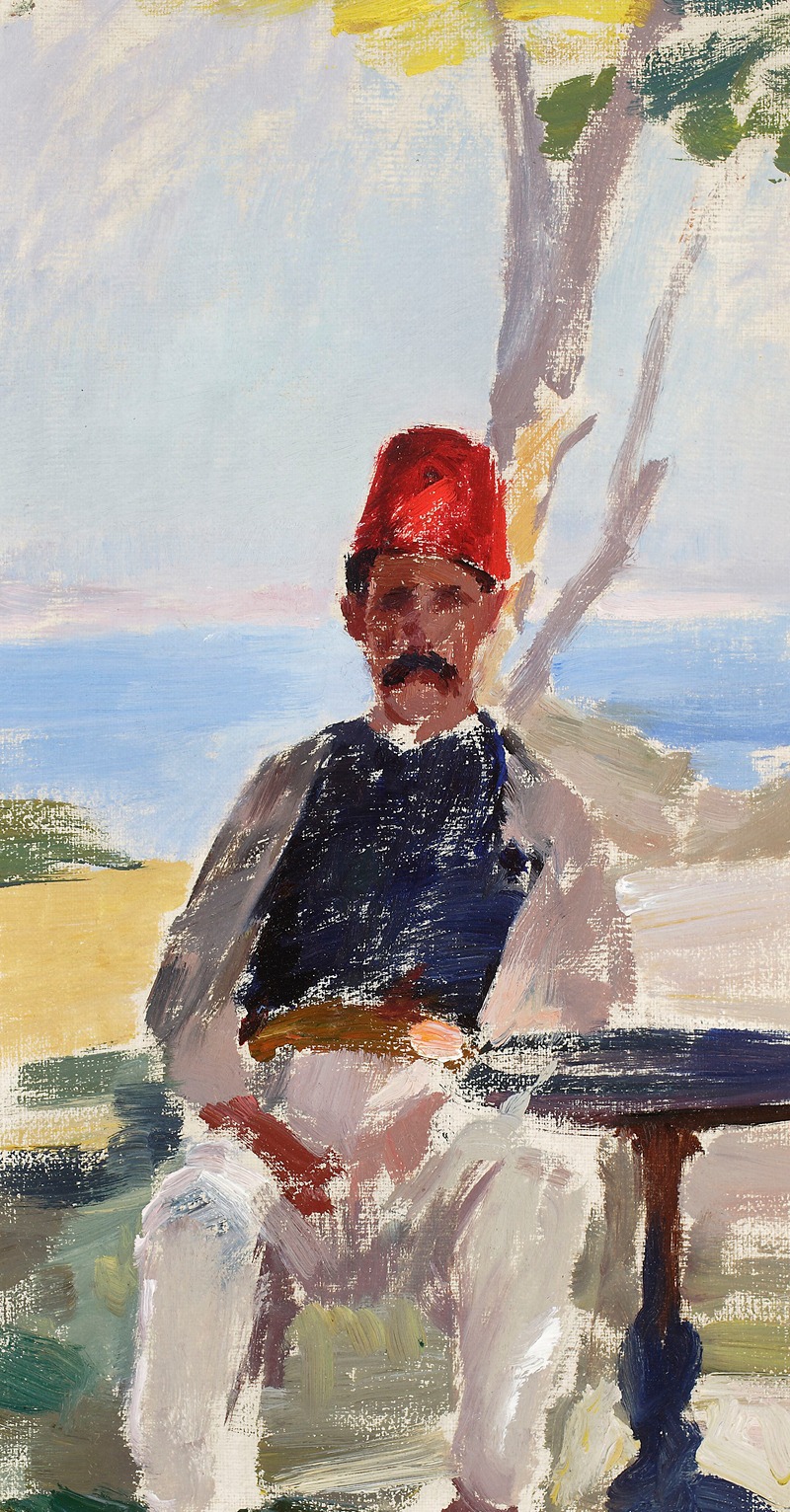 A depiction of a Turk from Jan Ciągliński's journey to Constantinople.