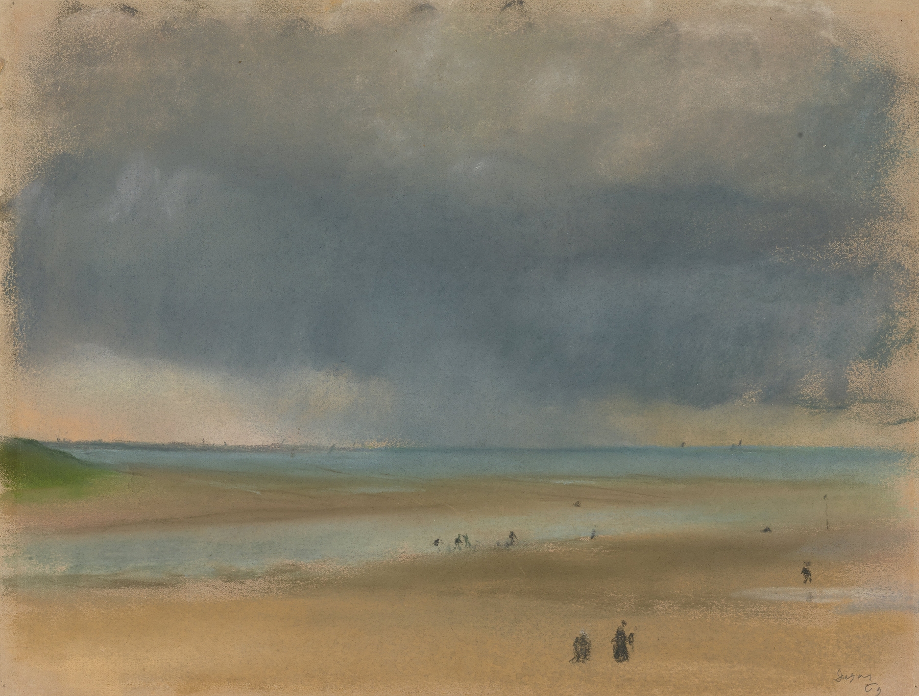 Beside the Sea, by Edgar Degas, public domain