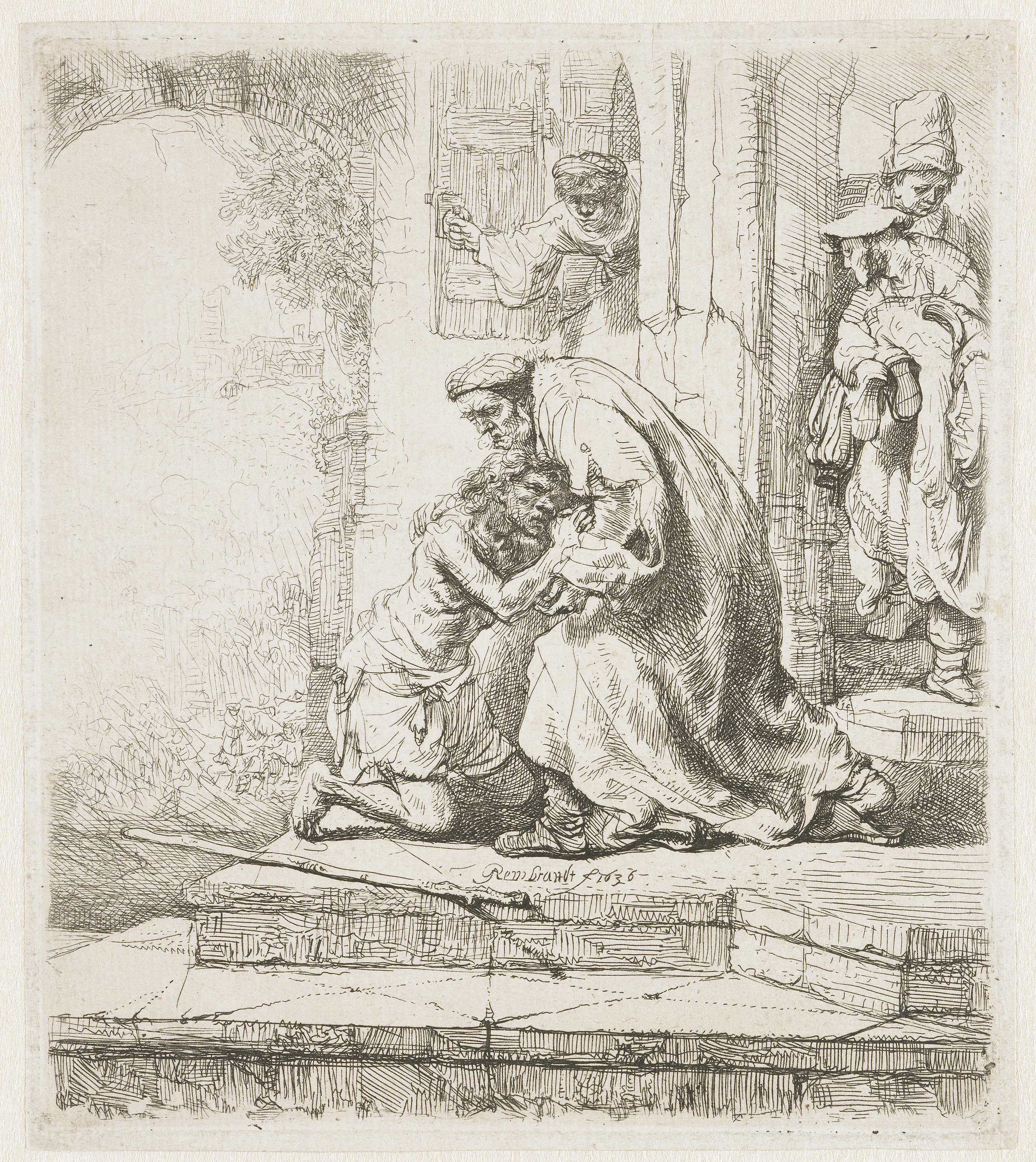 The return of the prodigal son, by Rembrandt van Rijn, public domain