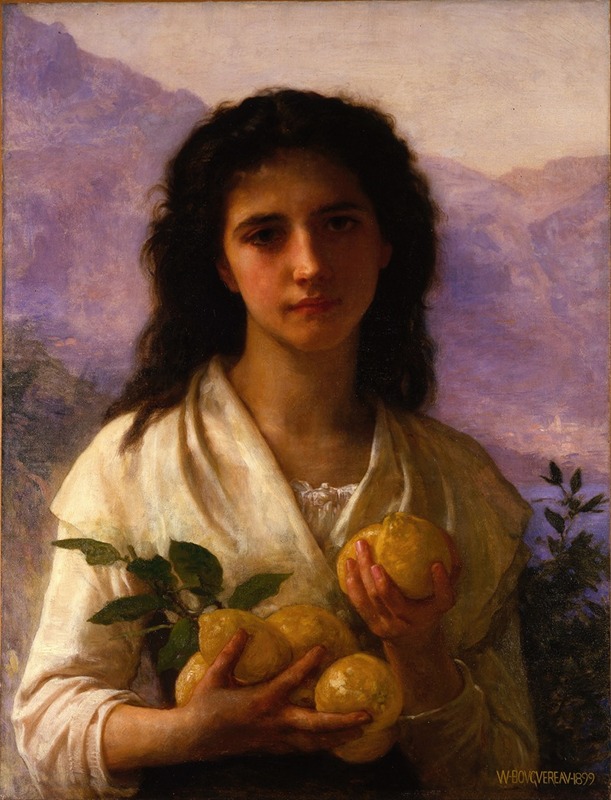 Girl Holding Lemons by William Bouguereau