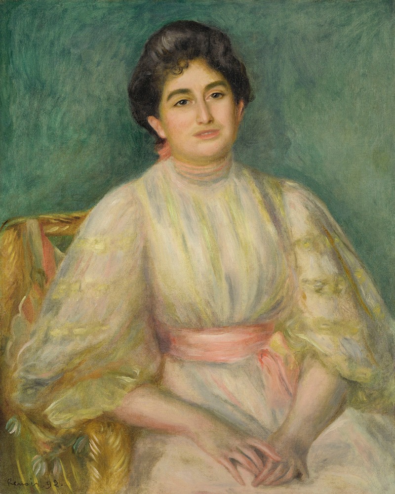 Portrait of Madame Paul Gallimard by Pierre-Auguste Renoir.