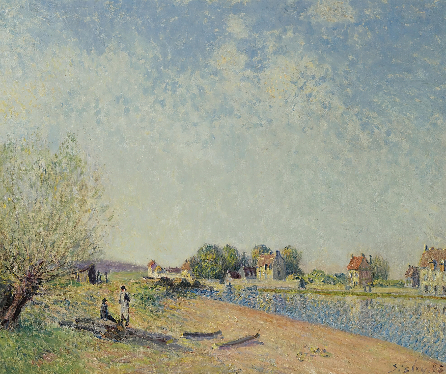 Le Canal Du Loing À Saint-Mammès, by Alfred Sisley, public domain