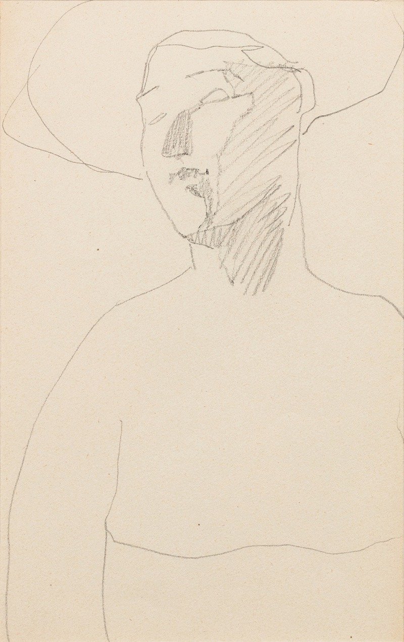 Amedeo Modigliani's portrait of a woman wearing a hat.