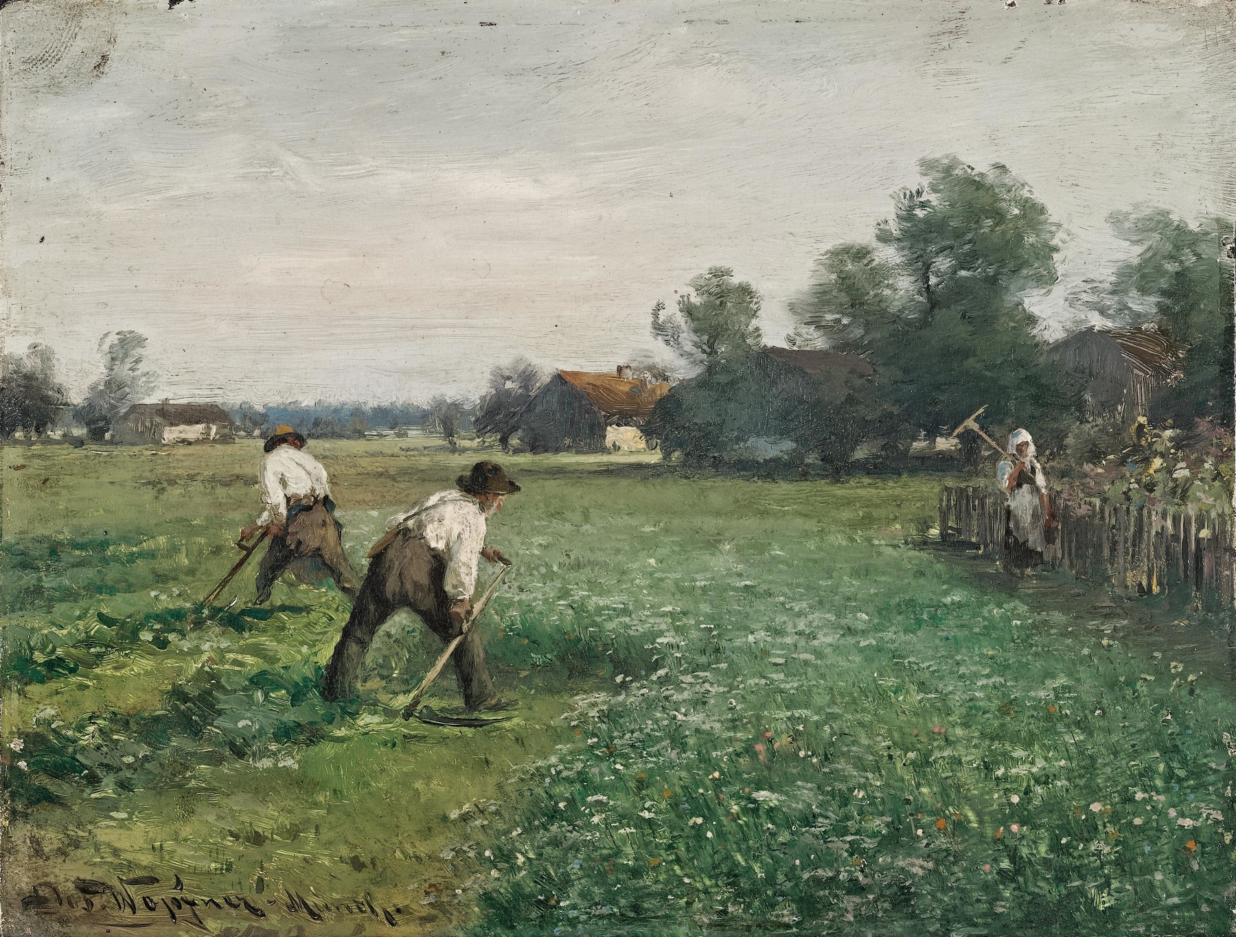 Erntezeit, by Joseph Wopfner, public domain