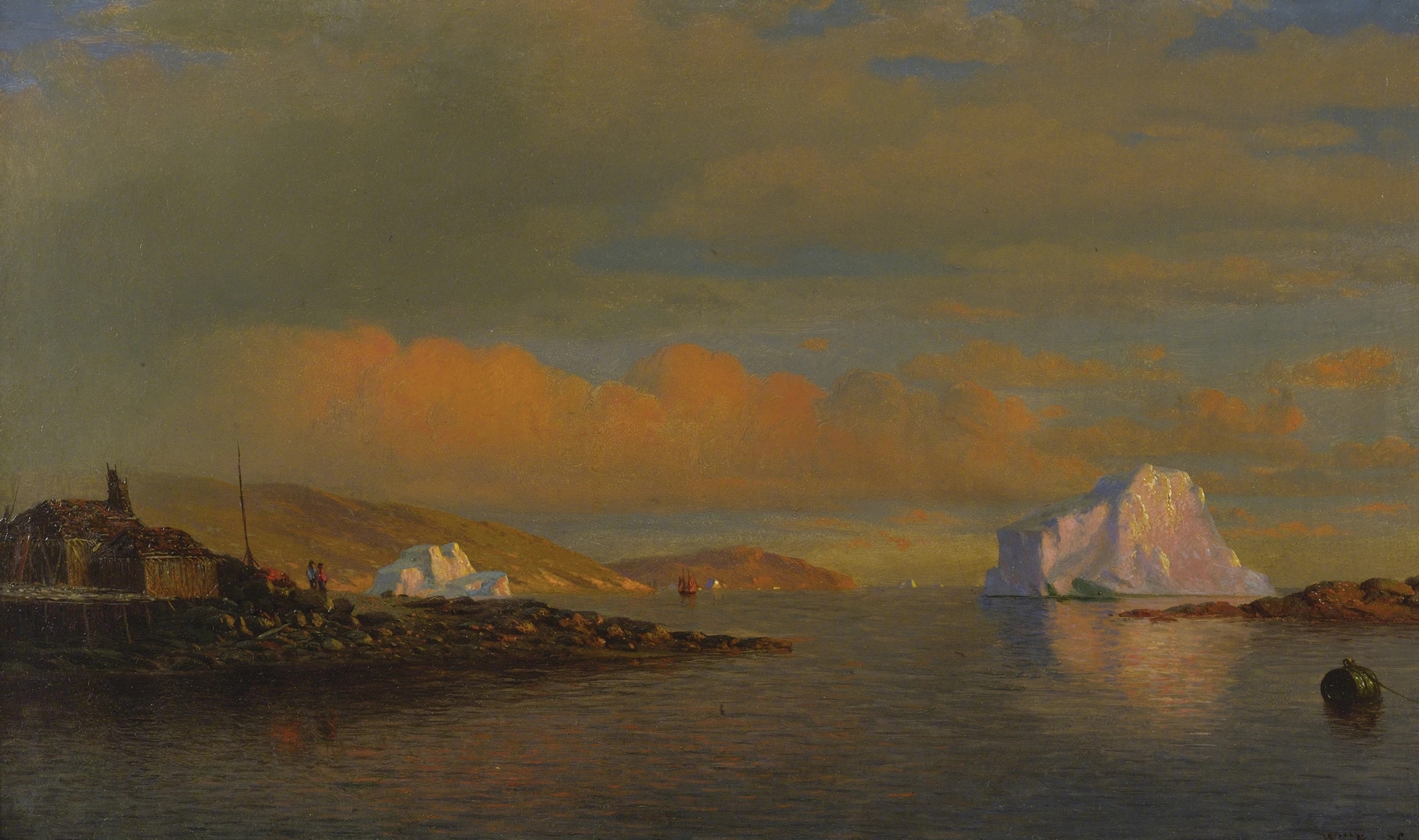 Arctic Sunset, by William Bradford, public domain