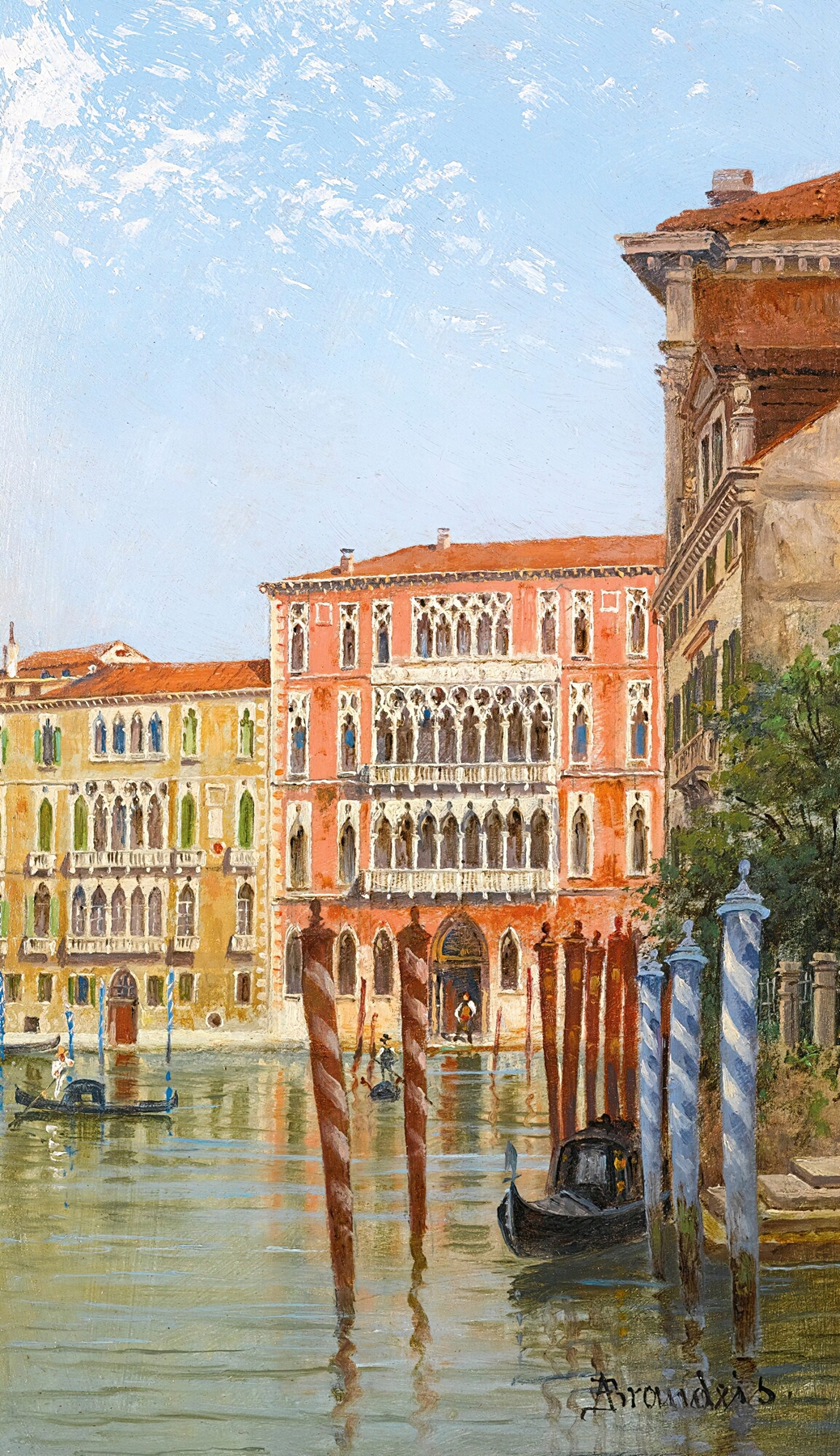 Palazzo Ca’ Foscari, oil on canvas by Antonietta Brandeis