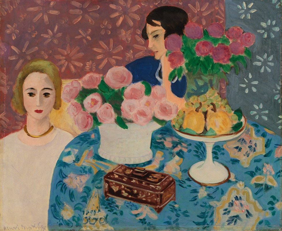 A colorful decorative casket by Henri Matisse, showcasing bold patterns and shapes.