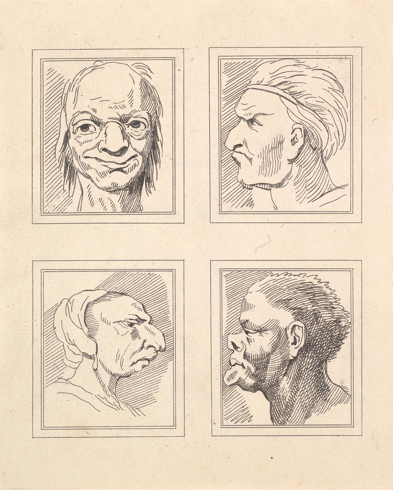 A humorous caricature by Wenceslaus Hollar depicting exaggerated features.