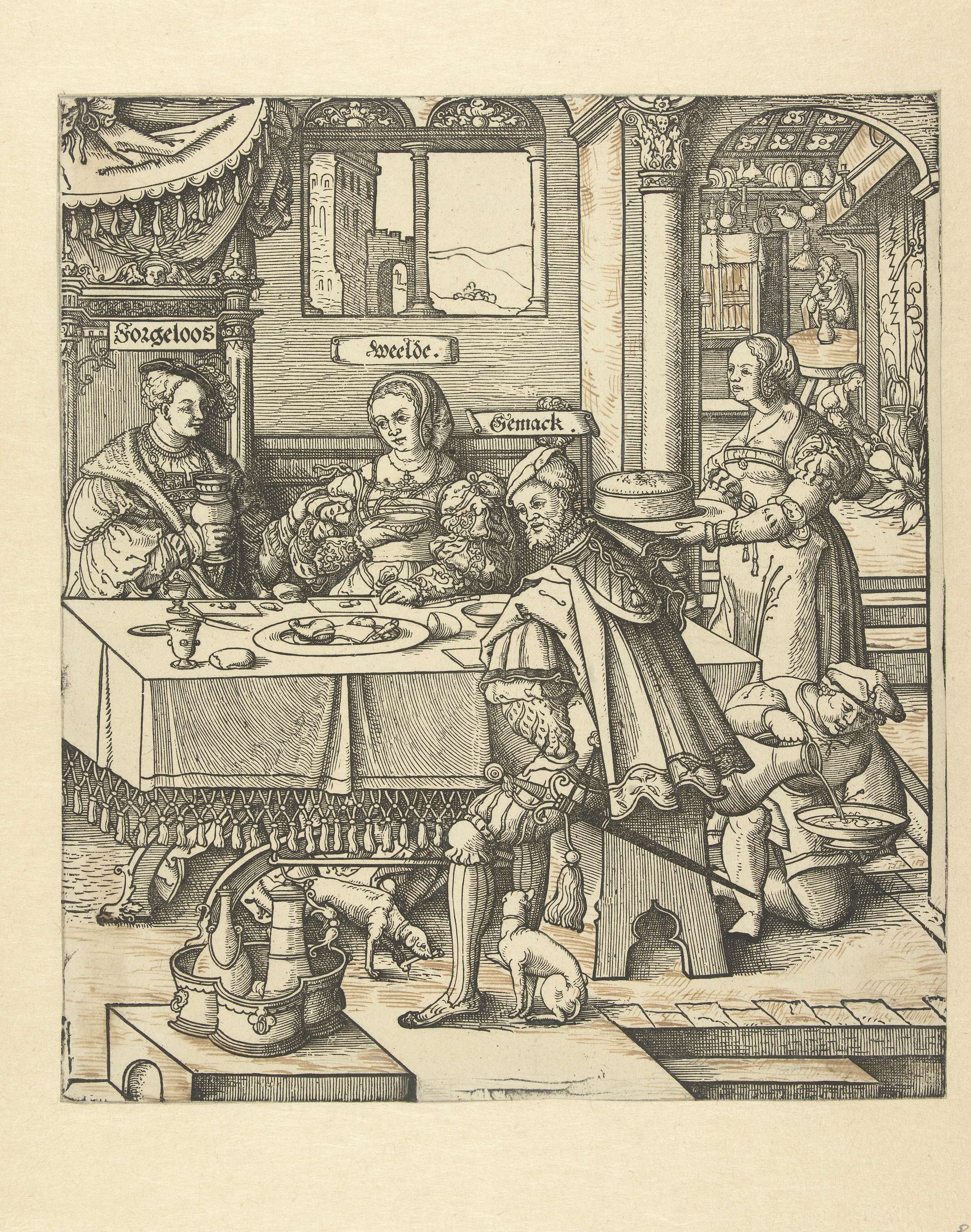 De maaltijd, by Cornelis Anthonisz., public domain