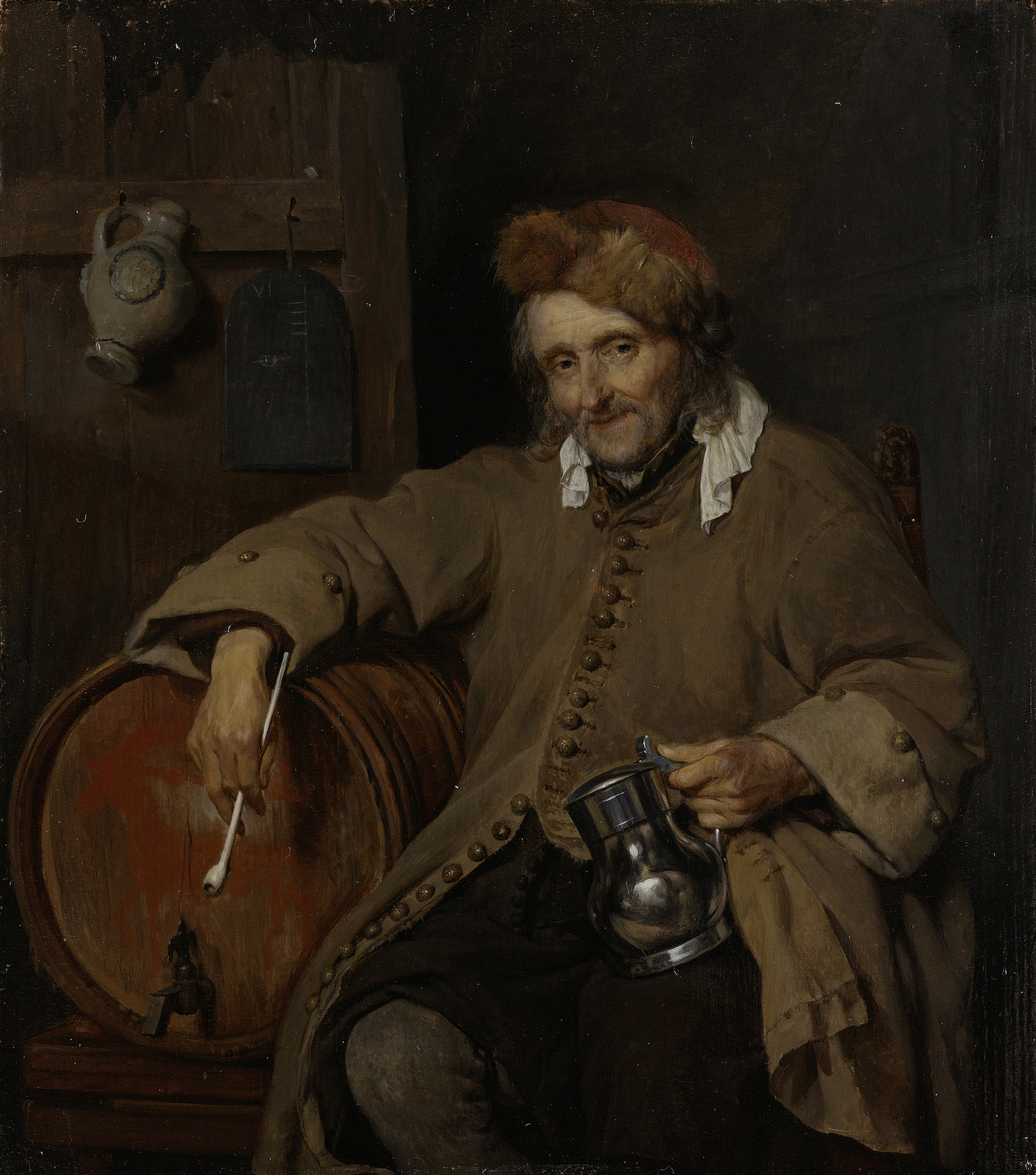 The Old Drinker, by Gabriël Metsu, public domain