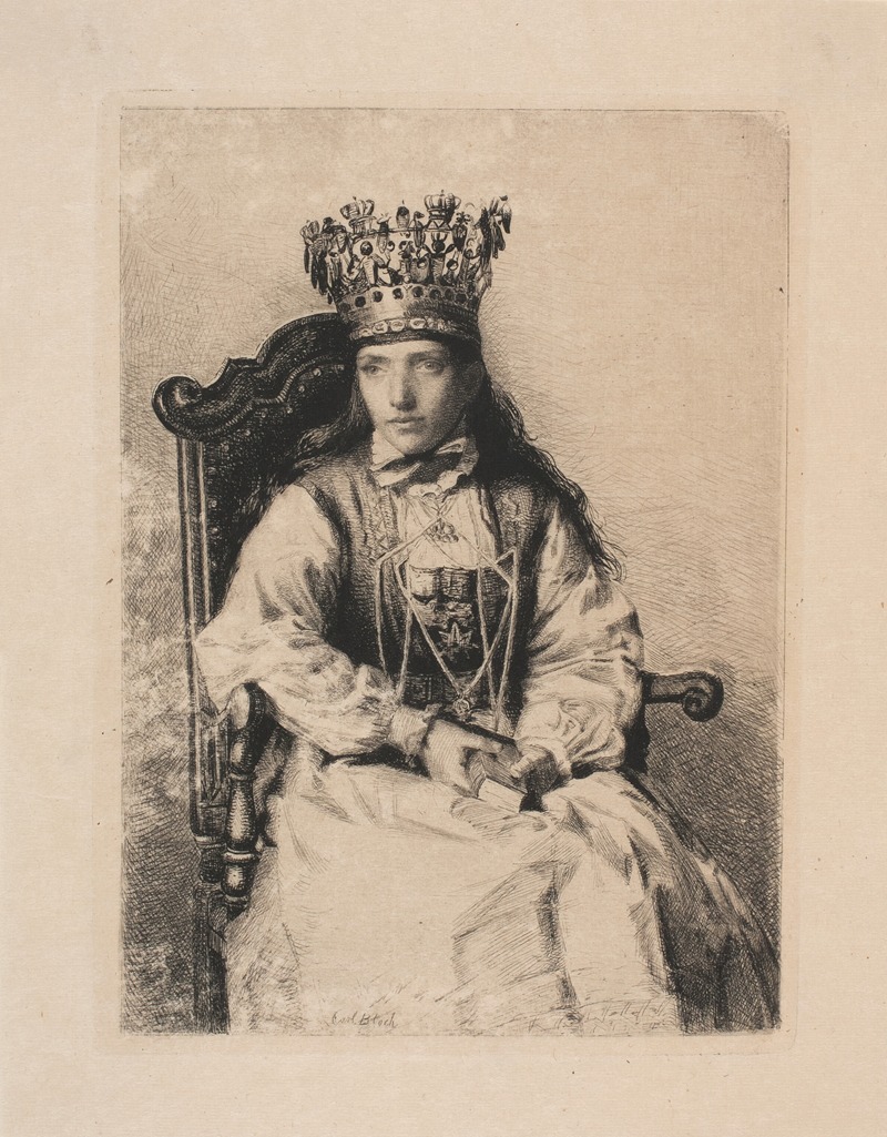 A portrait of a Norwegian bride by Carl Bloch.