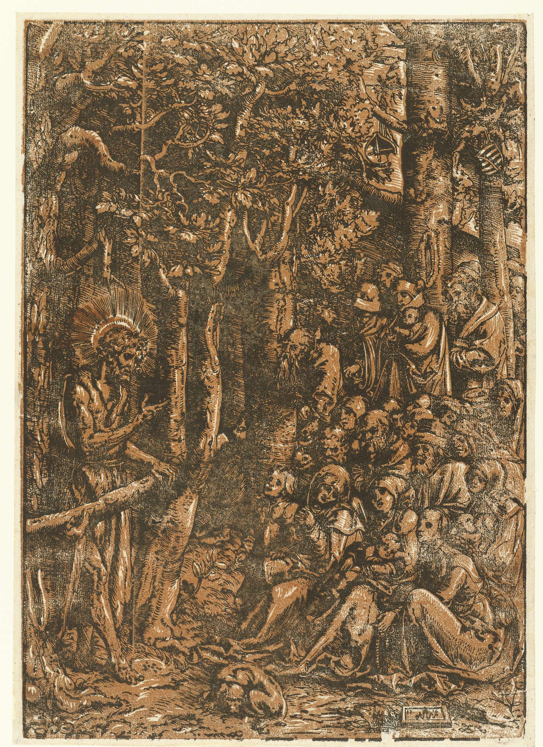Johannes de Doper predikt tot de mensen, by Lucas Cranach (I), public domain
