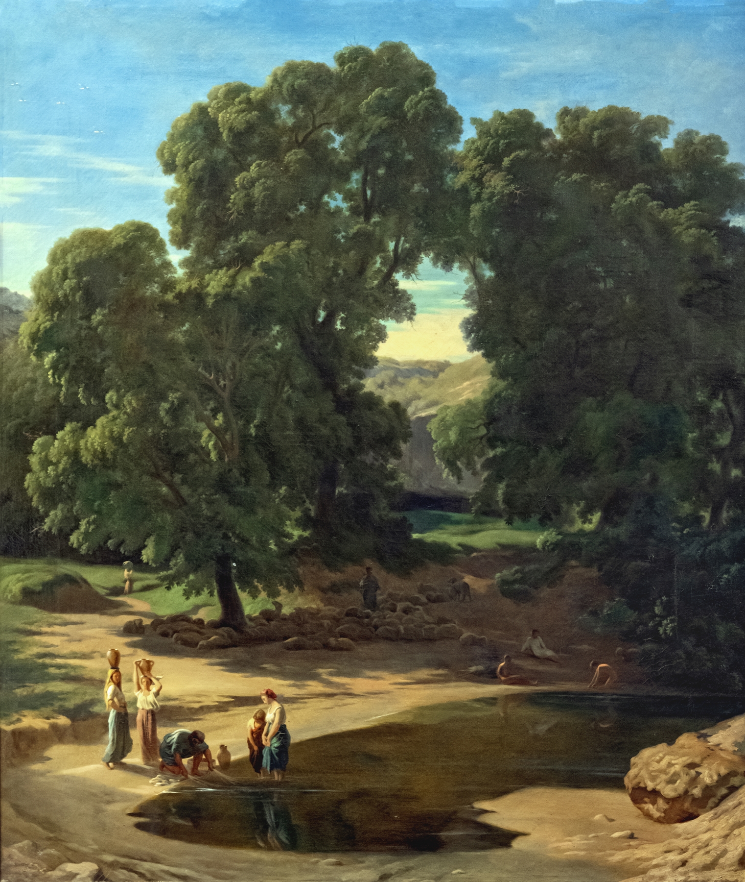 Landscape of the Gardon river, oil on canvas by Jean-Paul Flandrin