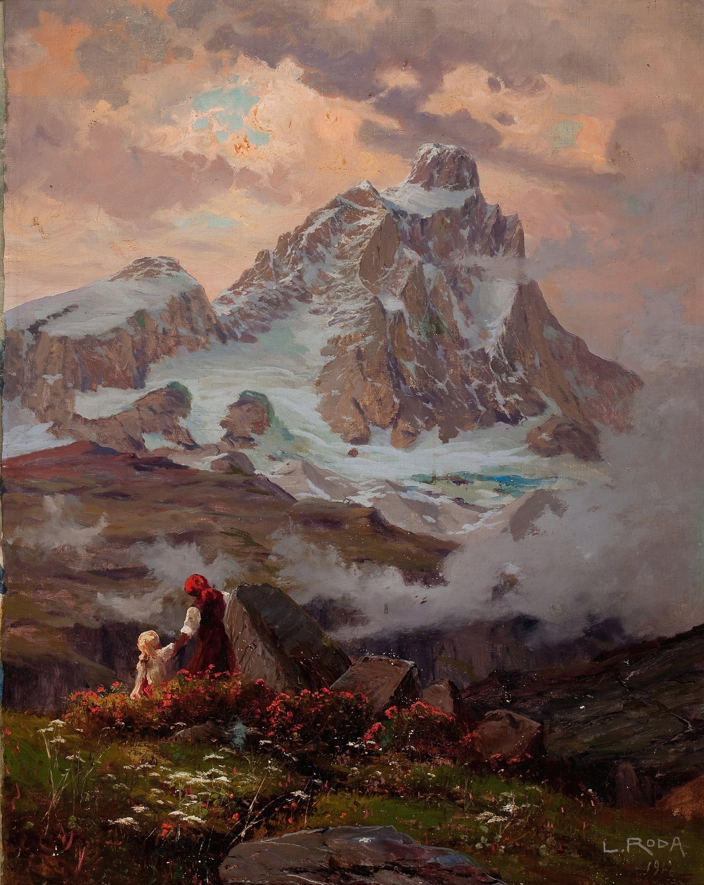 Expressionism landscape featuring The Matterhorn by Leonardo Roda