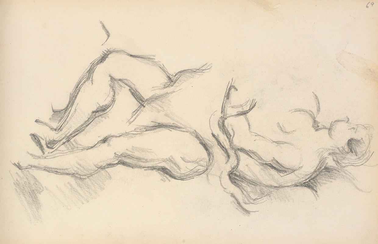 Cézanne's study of the allegorical figure of health showcases his unique brushwork and color palette.