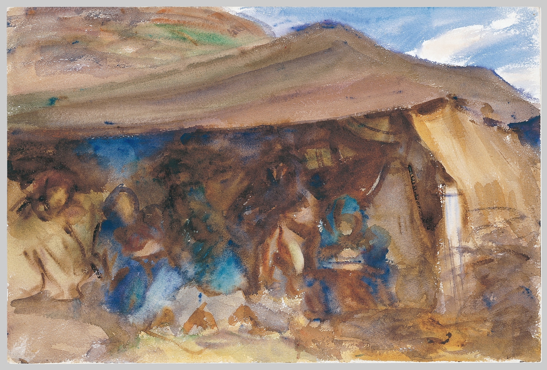Bedouin Tent, by John Singer Sargent, public domain