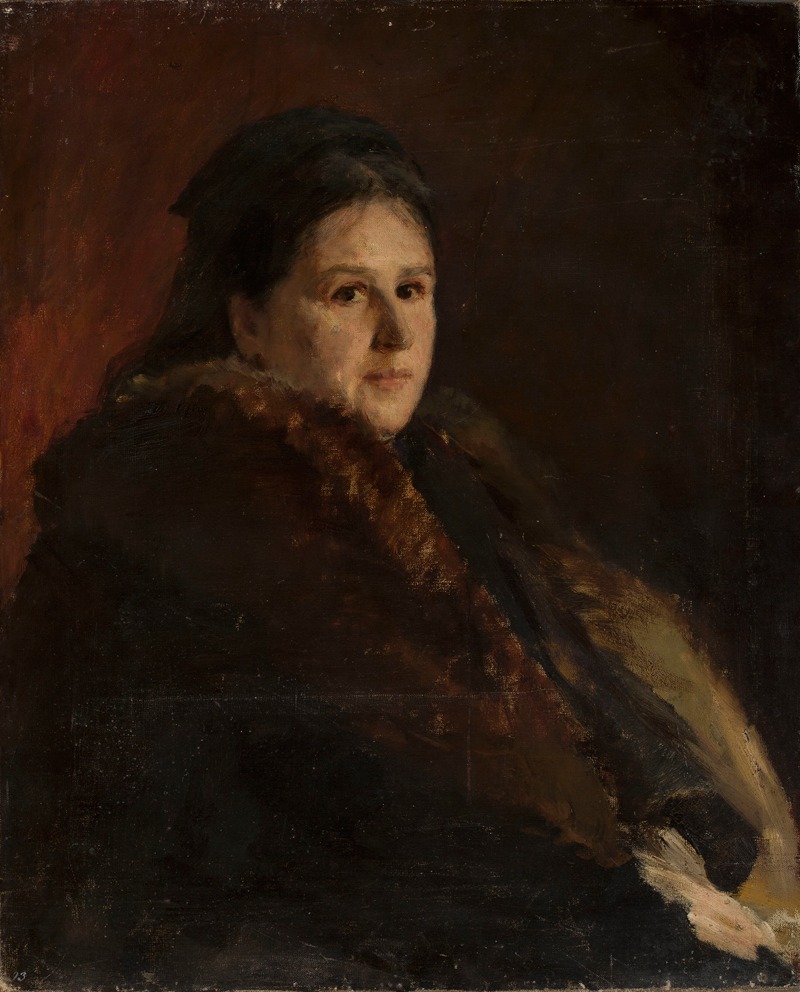 Portrait of Mrs. Karlińska by Jan Ciągliński showcases a detailed representation of a woman.