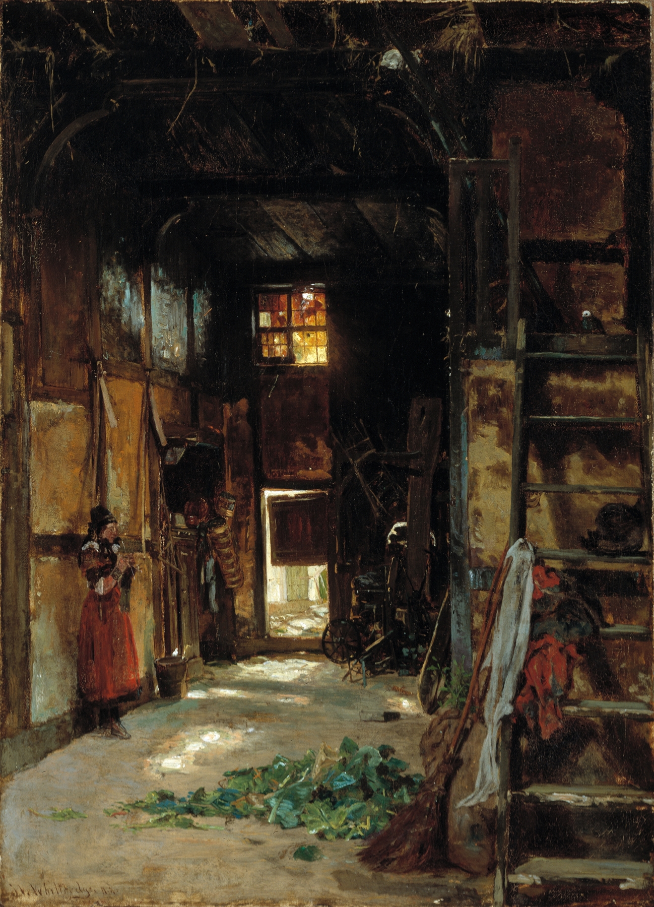 Interior Of A Westphalian Cottage, by Worthington Whittredge, public domain