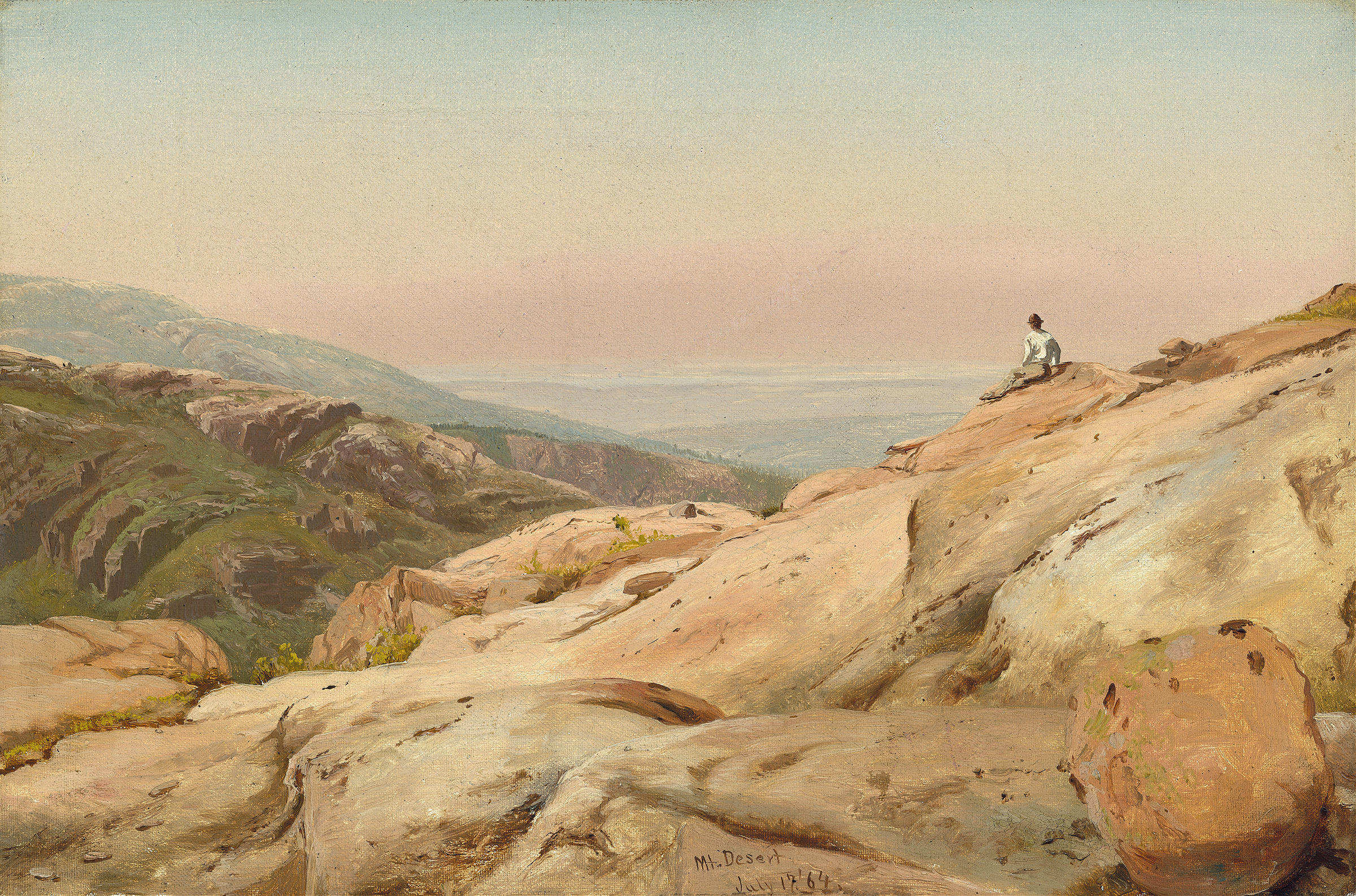 Oil painting of Mount Desert Island, Maine by Jervis McEntee