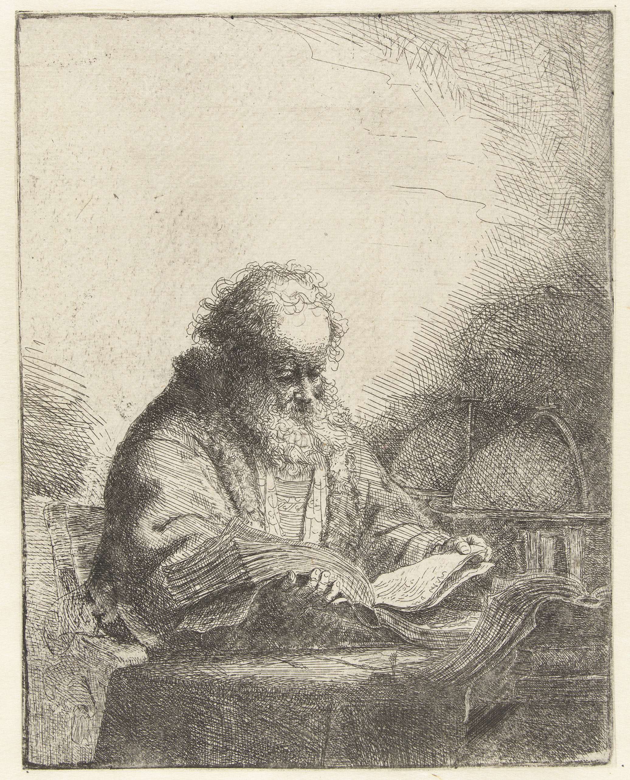 Filosoof, by Ferdinand Bol, public domain