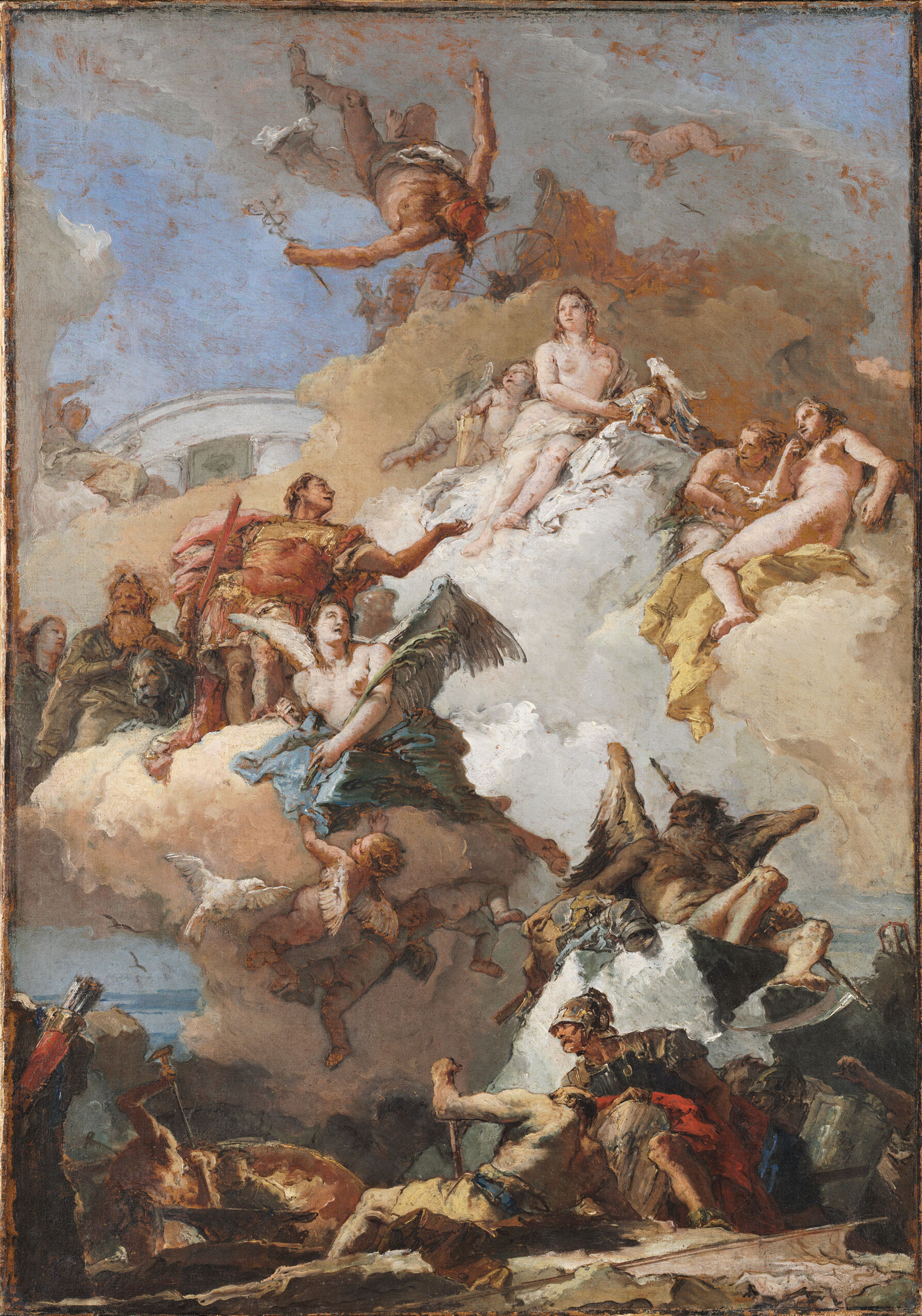 The Apotheosis of Aeneas, by Giovanni Battista Tiepolo, public domain