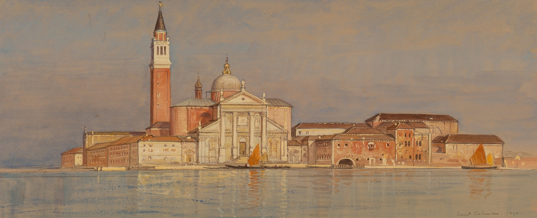 Santa Maria della Misericordia, by Samuel Colman, public domain