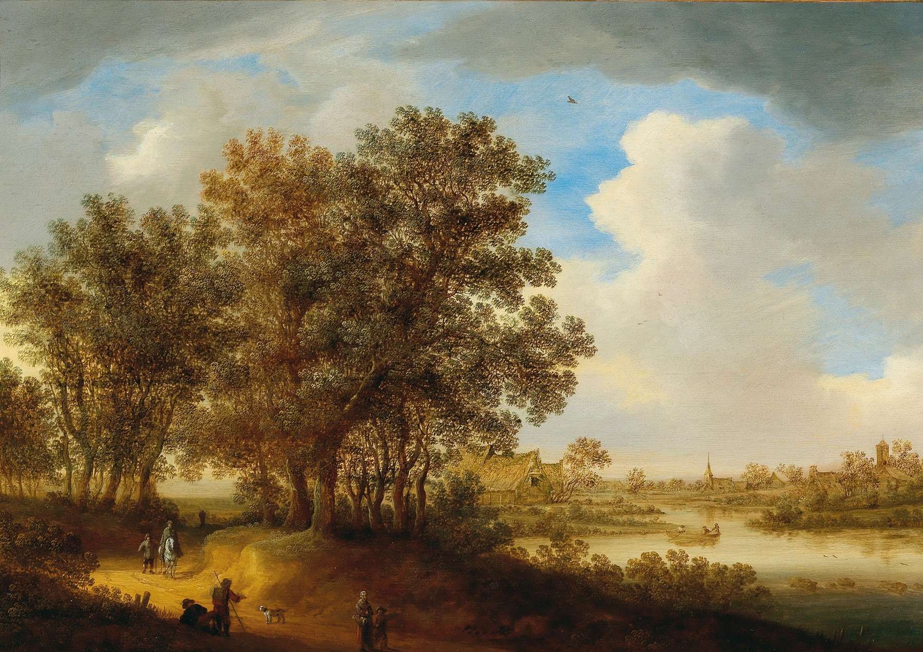 River landscape by Johan Pietersz. Schoeff, unknown medium