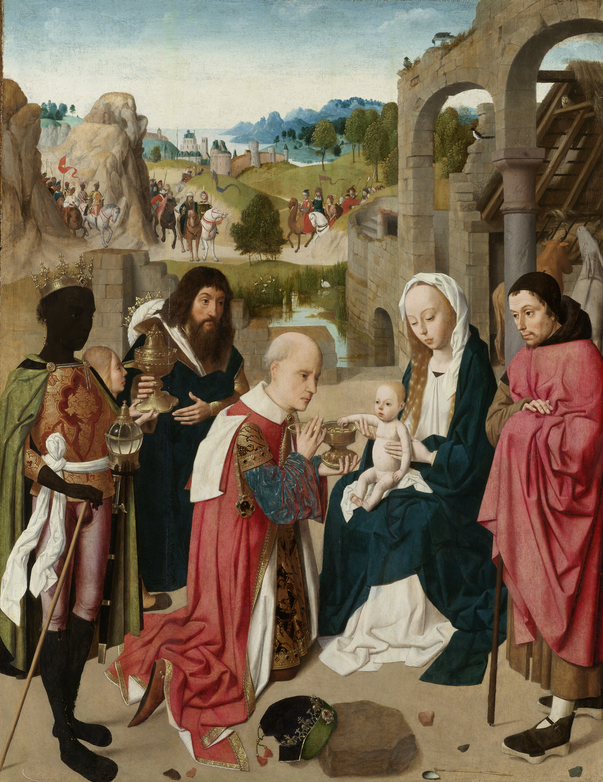 The Adoration of the Magi, by Geertgen tot Sint Jans, public domain