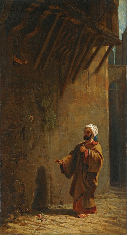 A scene depicting a bustling street in Cairo, showcasing the daily life and culture.