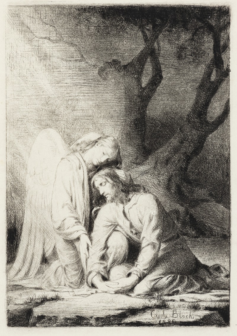 Carl Bloch's 'Christ in the Garden of Gethsemane' captures a moment of deep spiritual struggle.
