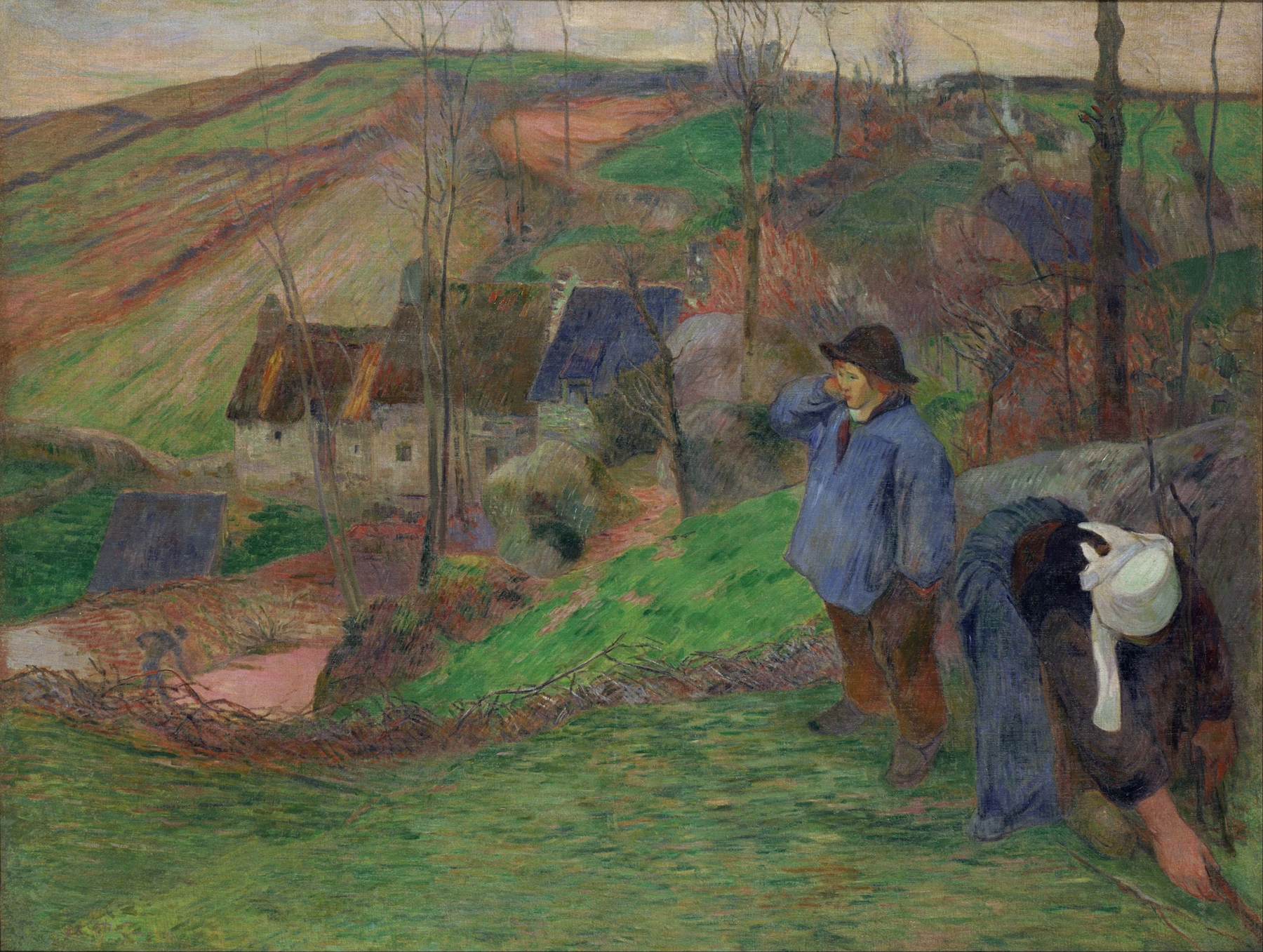 Landscape of Brittany, by Paul Gauguin, public domain